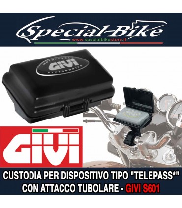 Custodia Rigida Porta TELEPASS MOTO con Attacco Tubolare GIVI S601