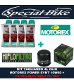 Kit Tagliando moto 4L Motorex Power synt 10W60 + Filtro olio Hiflo