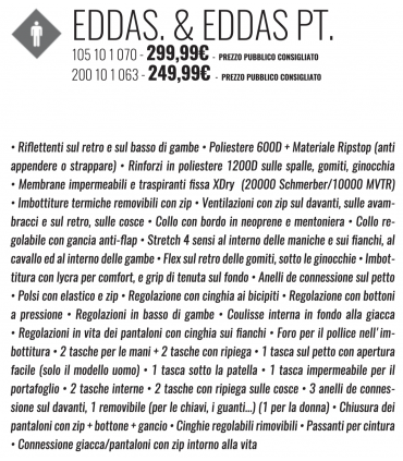 Giacca Moto ADVENTURE IXON EDDAS Nero