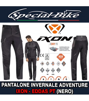 Pantalone Moto ADVENTURE IXON EDDAS PT Nero