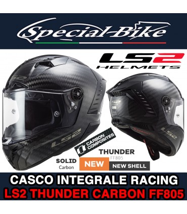 Casco Integrale LS2 Racing THUNDER CARBON FF805 In Carbonio