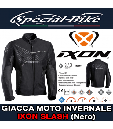 Giacca Moto IXON SLASH Nero