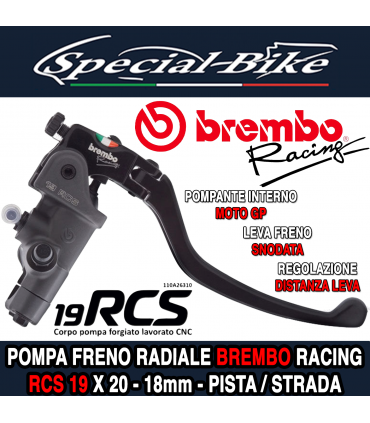 Pompa Freno Radiale BREMBO RACING 19 RCS 110A26310