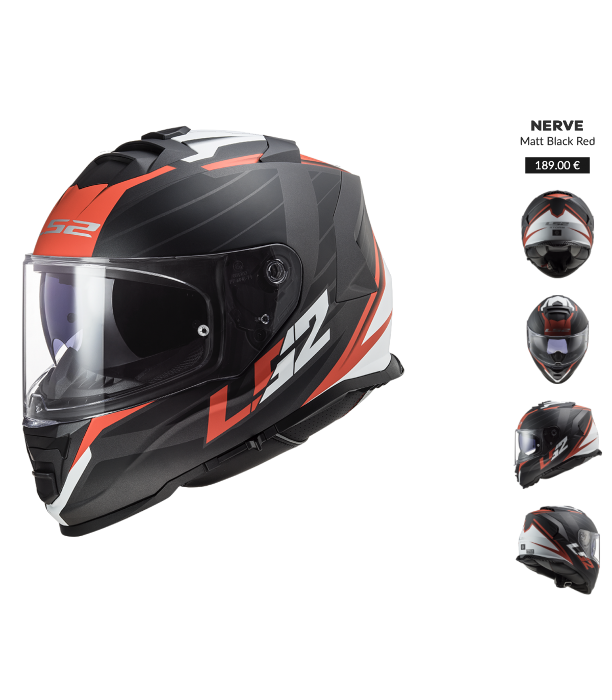 LS2 Rapid Xtreet casco integrale rosso nero - Abbigliamento Moto