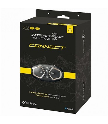 Interfono Bluetooth CELLULAR LINE CONNECT - Doppio Pilota Passeggero