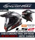 Casco Maxi-Enduro LS2 EXPLORER C MX701 FRONTIER Titanio Rosso Carbonio LUCIDO