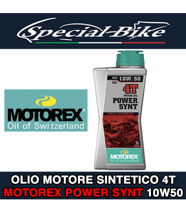 Olio Motore Sintetico 4T MOTOREX POWER SYNT 10W50 1 Litro
