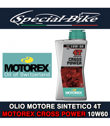 Olio Motore Sintetico 4T MOTOREX CROSS POWER 10W60 1 Litro