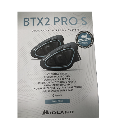 Interfono Bluetooth MIDLAND BTX2 PRO S - Doppio