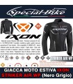 Giacca Moto Estiva Traforata IXON STRIKER AIR WP Nero Grigio