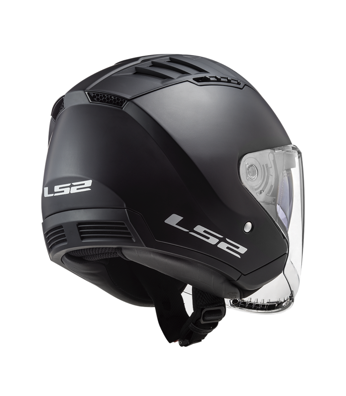 Casco Jet LS2 Copter OF600 Solid Nero Opaco