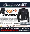 Giacca Moto Donna IXON STRIKER AIR LD Nero Bianco