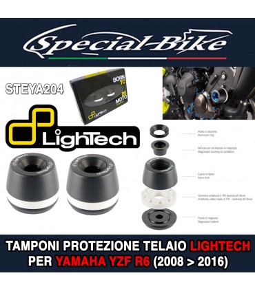 Kit Protezioni Telaio LIGHTECH STEYA204 Yamaha R6 2008 - 2016