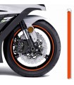 Strisce cerchi Moto PRINT RSOP Arancio Riflettente