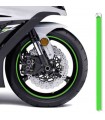 Strisce cerchi Moto PRINT RSFVP Verde Fluorescente