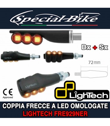 Coppia Frecce / Indicatori di Direzione a Led Universali Omologate Lightech FRE929NER