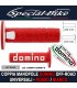 Coppia Manopole Domino A360 Off Road per Moto Rosso Bianco