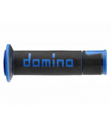 Coppia Manopole Domino A450 Road Racing per Moto Nero Blu