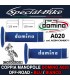 Coppia Manopole Moto Off-Road Domino A020 Blu Bianco