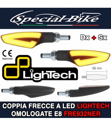Coppia Frecce / Indicatori di Direzione a Led Universali Omologate Lightech FRE932NER