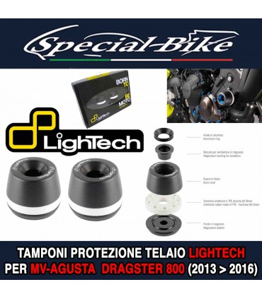 Kit Protezioni Telaio LIGHTECH STEMV202 MV AGUSTA Dragster 800 2013 - 2016