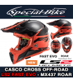 Casco OFF ROAD LS2 FAST MX437 - Nero Rosso