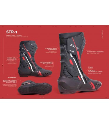 Stivali Racing TCX S-TR1 WP Nero 100% Waterproof