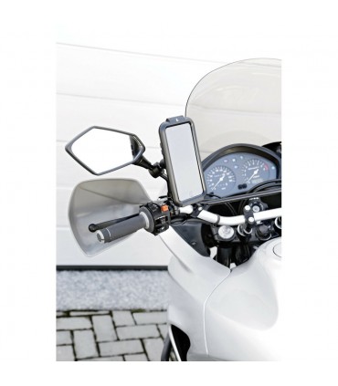 Supporto Porta Telefono Moto Scooter Da Specchietto o Traversino 9 A 14mm LAMPA MIRROR - 90438