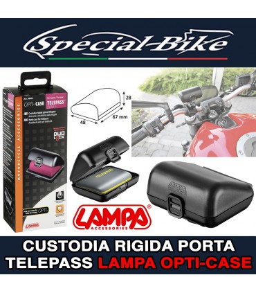 Custodia Rigida Porta TELEPASS MOTO LAMPA OPTICASE - 90451