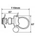 Supporto Porta Telefono Per Attacco Manubrio da 14 a 40 mm LAMPA BELT - 90437