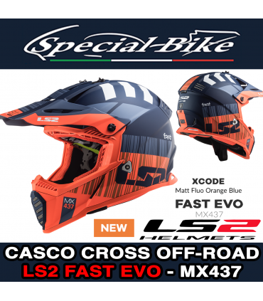 Casco OFF ROAD LS2 FAST MX437 XCODE