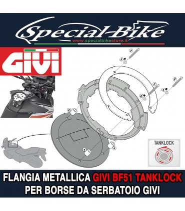 Flangia Metallica GIVI BF51 TANKLOCK Per Borse Da Serbatoio Givi