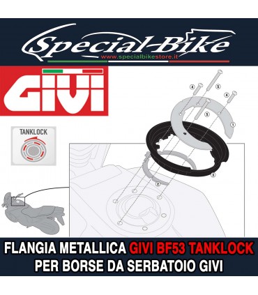 Flangia Metallica GIVI BF53 TANKLOCK Per Borse Da Serbatoio Givi