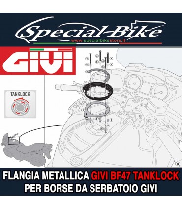 Flangia Metallica GIVI BF47 TANKLOCK Per Borse Da Serbatoio Givi