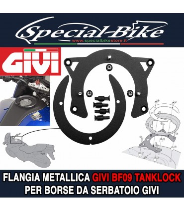 Flangia Metallica GIVI BF09 TANKLOCK Per Borse Da Serbatoio Givi