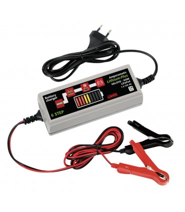 Carica Batterie Mantenitore LAMPA AMPEROMATIC LITHIUM-PLUS 12V GEL/STD, AGM, Litio, LiFePo4