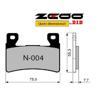 Coppia pastiglie racing n004 ex (x 1 pinza)