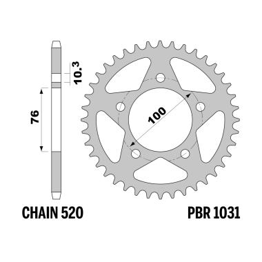 Cor marchesini z44 ergal+duro c.520