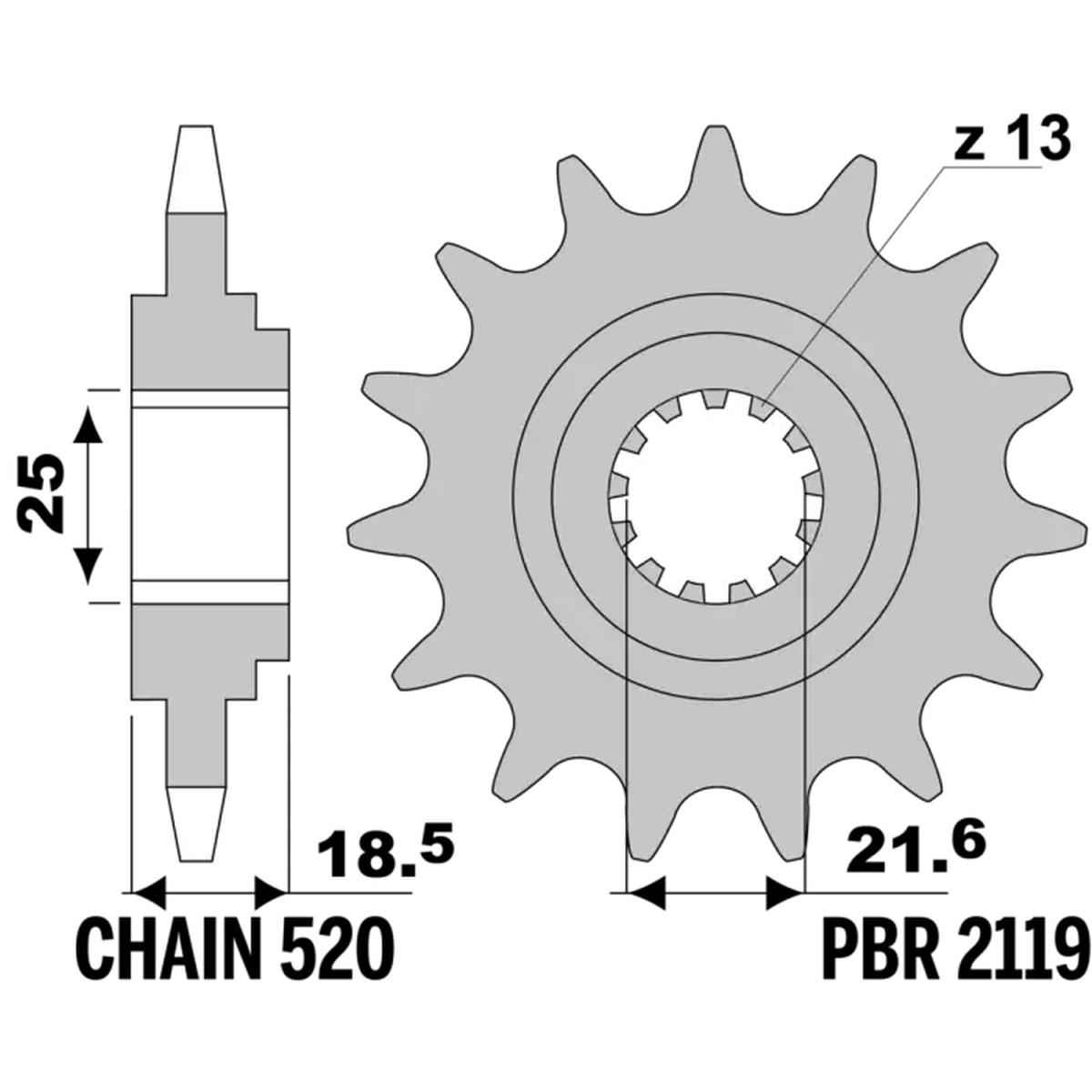 Pignoni z14 kaw z750  18nc c.520