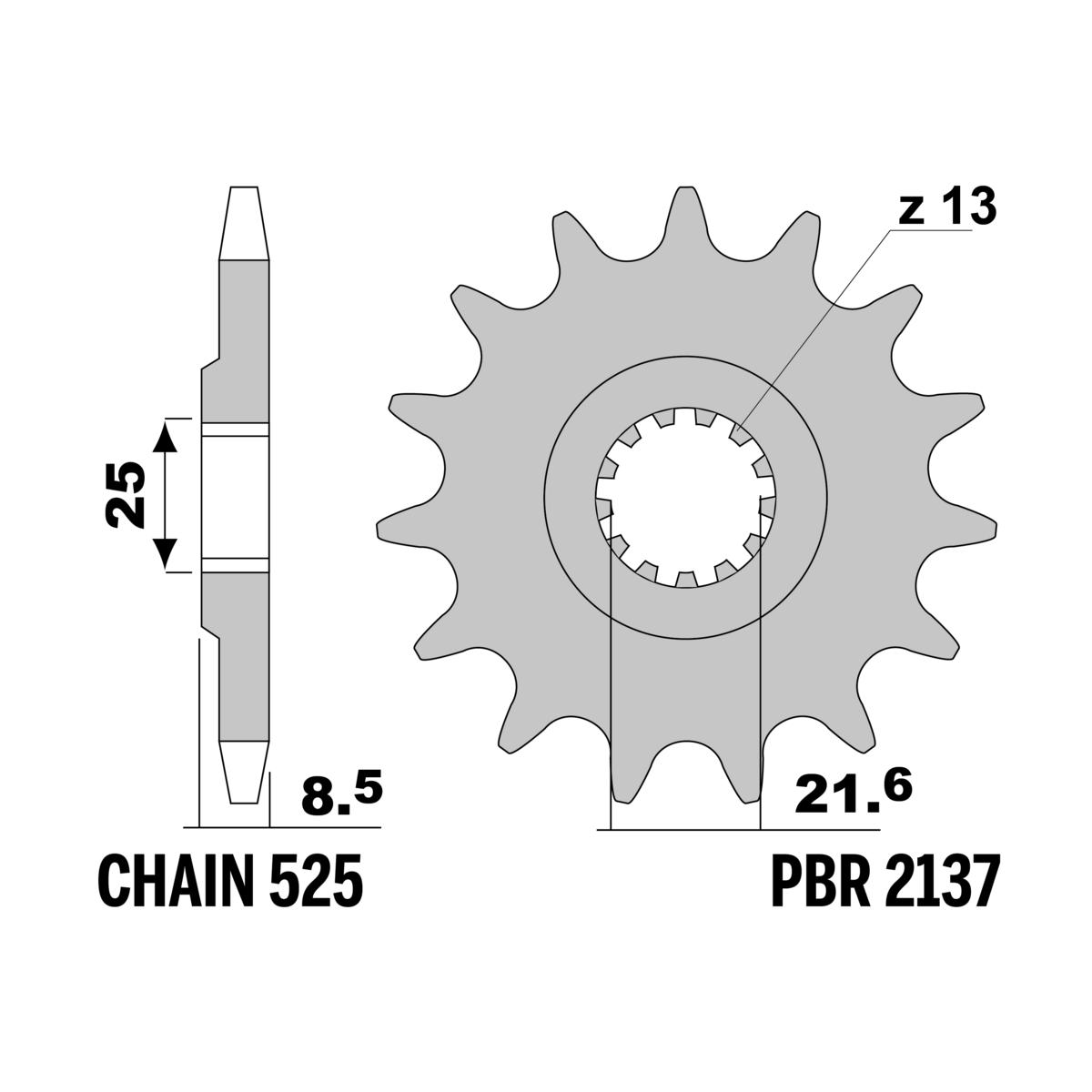Pignoni z16 18nc kaw zx-9r 02-04+z1000
