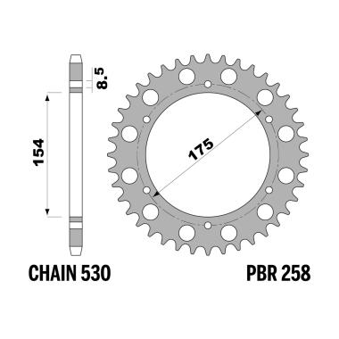 Corone honda vfr-f z43 c45 c.530