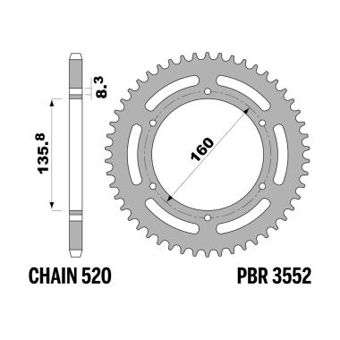 Corone aprilia z46 c45 c.520
