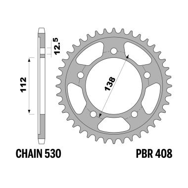 CORONE HONDA Z45 C45 C.530 - 408<br />