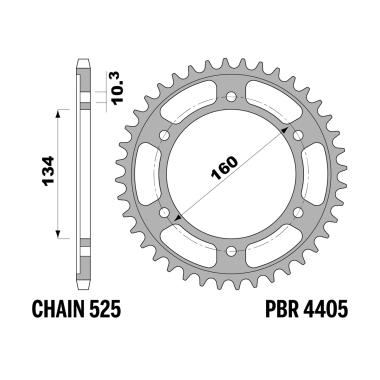Corone honda cbr600r z41 c45 c.525