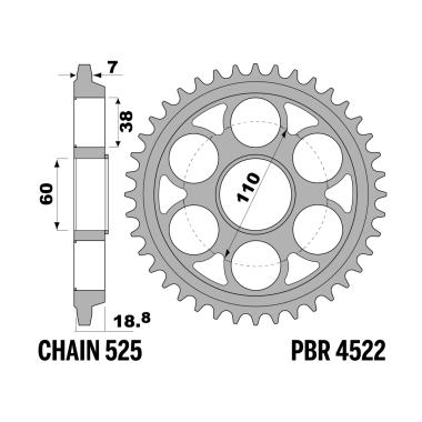 CORONE DUCATI 1098cc Z37 ERGAL DURO C525