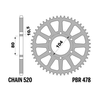 Corone z43 ergal+duro c.520