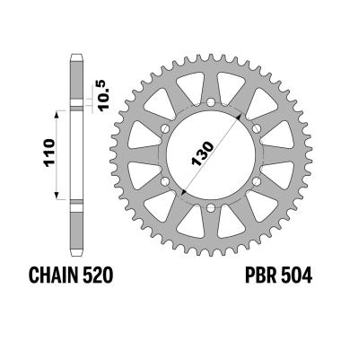 Corone z42 ergal cat.520+duro c.520