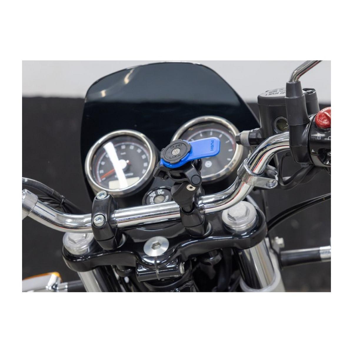Quadl motorcycle handlebar clamp mount
