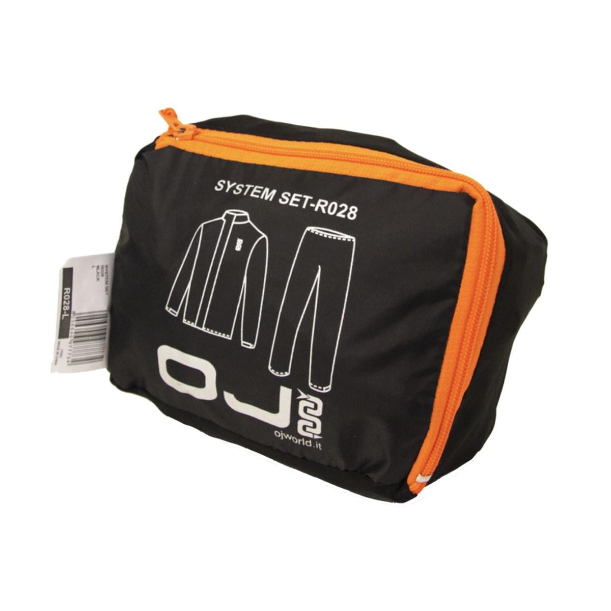 Tuta antipioggia 2 pezzi - SYSTEM SET BLACK