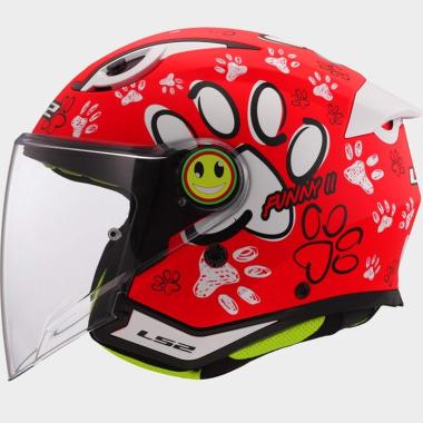 Ls2 of622 funny ii paws red